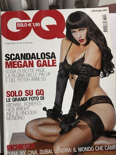 Ottobre 2006 con megan gale - gq,
