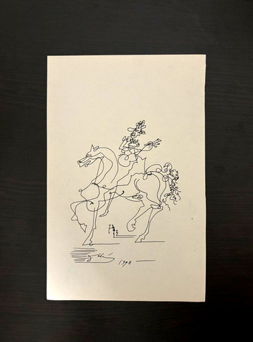 Salvador dali signed line - signed,