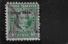 US Scott RD170, Entrate, Trasferimento Stock, 40 Cent, Serie del 1944, Usato, NG, F/VF