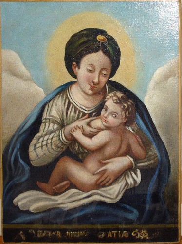 Olio tela madonna - tela, che