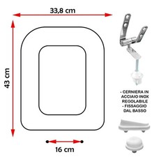 SEDILE COPRIWATER COMPATIBILE SENESI DUCCIO BIANCO