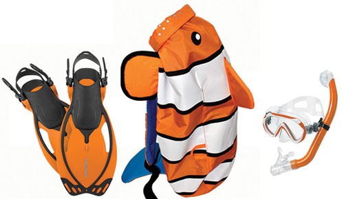 Set snorkeling mares - sea, pals