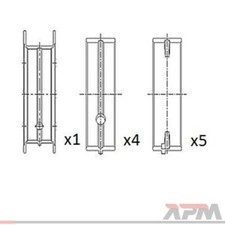FAI AutoParts BM1049-STD Cuscinetto albero motore per Opel Corsa A CC Ford Mazda Morgan