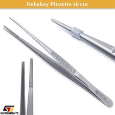 2 pinzette chirurgiche DeBakey