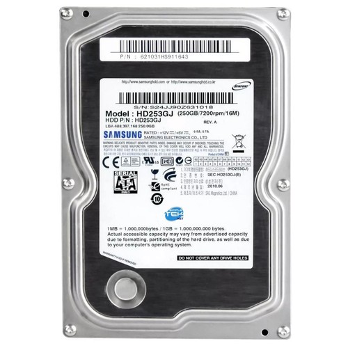 Samsung hd253gj hard disk hdd - hard,