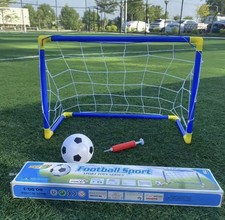 Set porta da calcio bambini con pallone e pompa gioco sport interno esterno