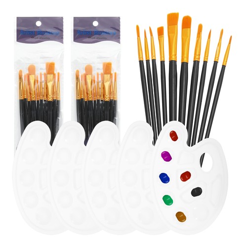 Painting set with brushes - set, 20