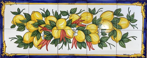 Pannello decorato mano - decorato, a