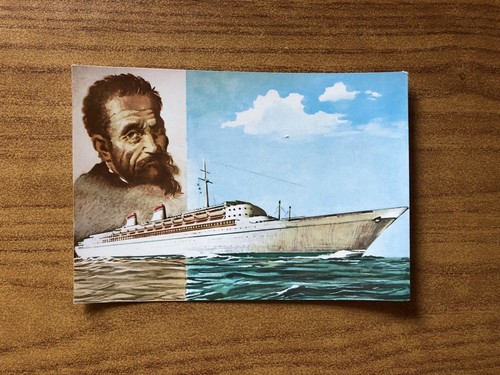 Cartolina italia societa - cartolina,