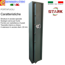 Armadio Porta Fucili 5 Posti Serratura Elettronica e Chiave Fuciliera Armeria