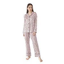 Pigiama lungo donna in raso