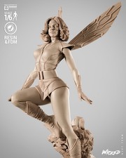The Wasp, Marvel, 1/4-1/24, scultura, personaggio, non dipinto, stampa 3D
