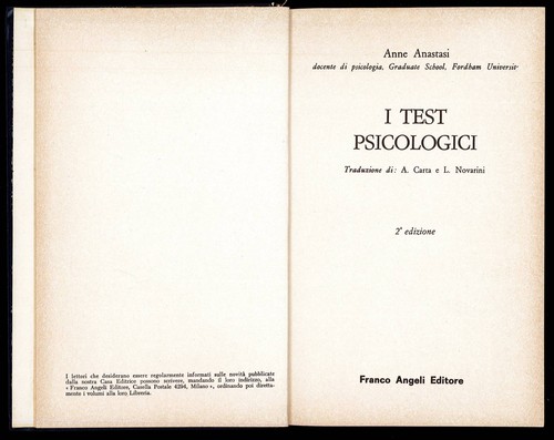 Test psicologici - i,