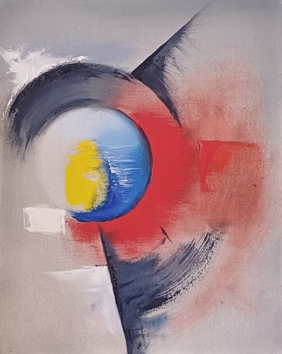 Dipinto olio astratto