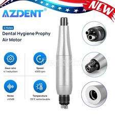 AZDENT Profilazione Igiene Dentale Manipolo Motore Aria 4 Fori 4:1 Naso Cono 360° Girevole