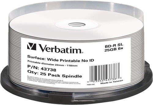 Verbatim 43738 blu ray - verbatim, blu-ray