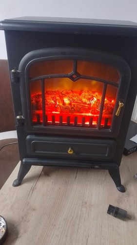 Homcom stufa elettrica 1850w - stufa,