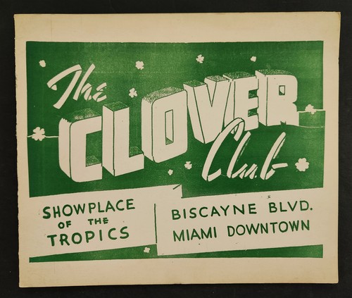 Vintage the clover club miami - the,