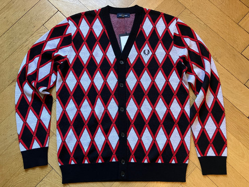 Fred perry cardigan large - cardigan,