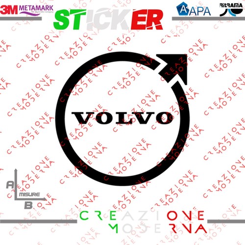 Adesivo sticker volvo misure - sticker,
