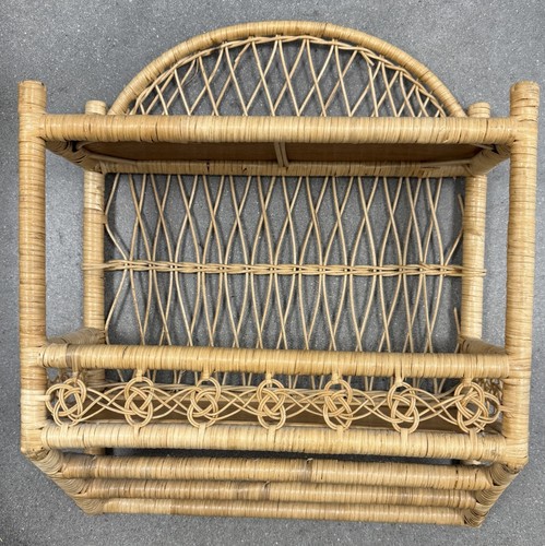 Scaffale vintage vimini - scaffale,