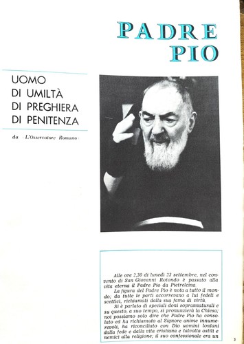 Padre pio libro - pio., rivista