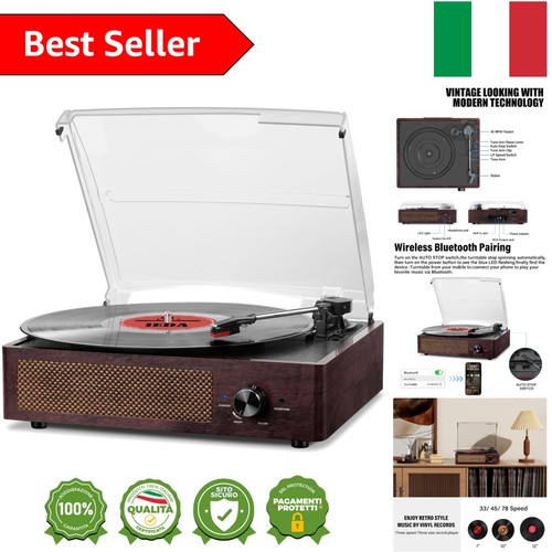 Giradischi bluetooth portatile - bluetooth,