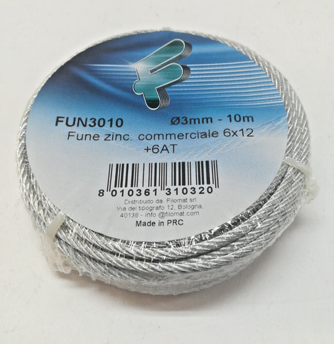 Fune acciaio zincata tipo - zincata,