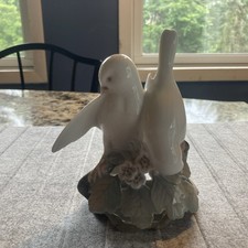 Figurina porcellana lovebirds - figurina,