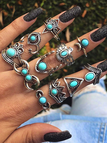 Anelli vintage set argento - set,