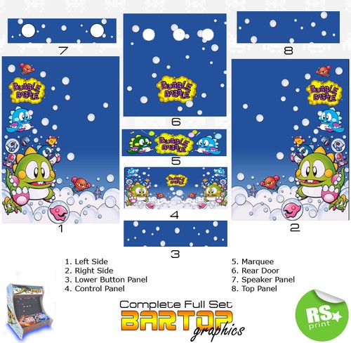 Bubble bobble artwork set - bubble,