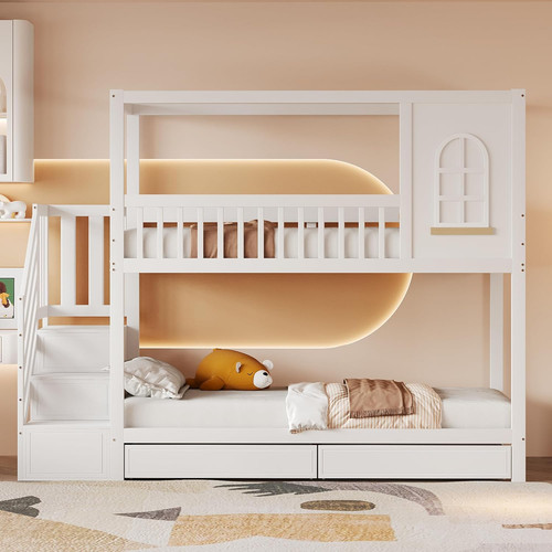 Letto castello per bambini - castello,