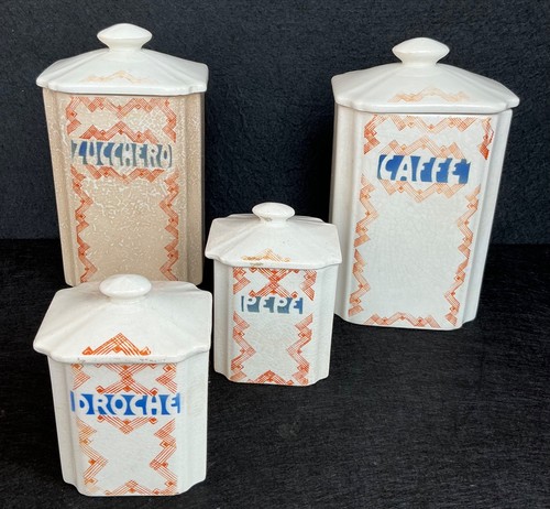 Barattoli ceramica anni - 4, in
