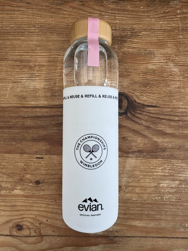 Borraccia vetro evian scatola - borraccia,