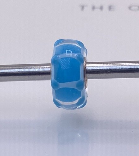 Trollbeads perla vetro blu - di,