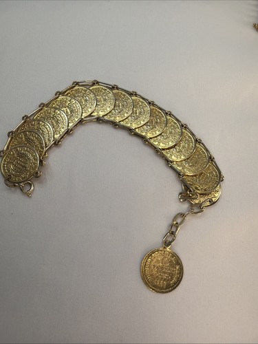Bracciale con monete vintage