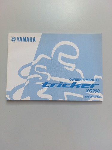 Owner manual yamaha - owner's, tricker