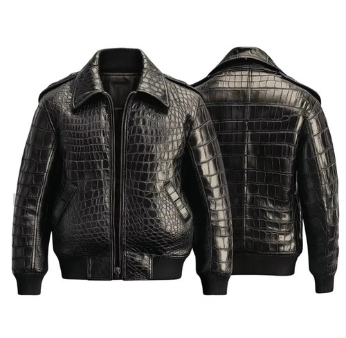 Men black real - black, leather