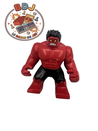 Lego minifigure red hulk - lego,