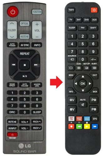 Telecomando adatto per - , lg