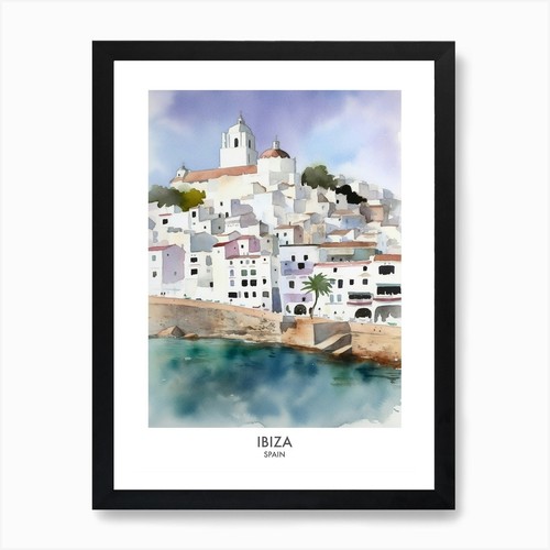 Ibiza spagna acquerello - ibiza,