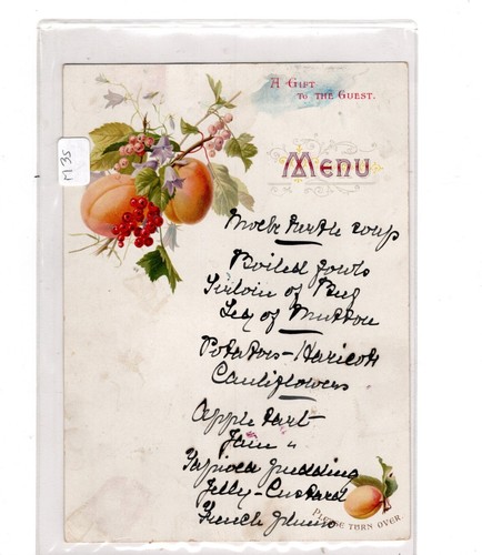 Liebig menu card 35 - card,