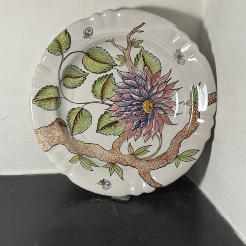 Piatto maiolica a - , maiolica”