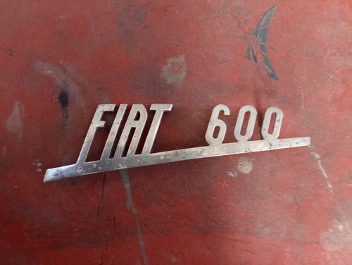 Fiat 600 scritta - 600, in
