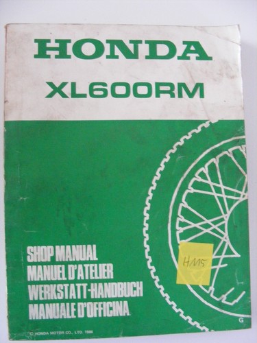 Honda xl600rm manuale officina - honda,