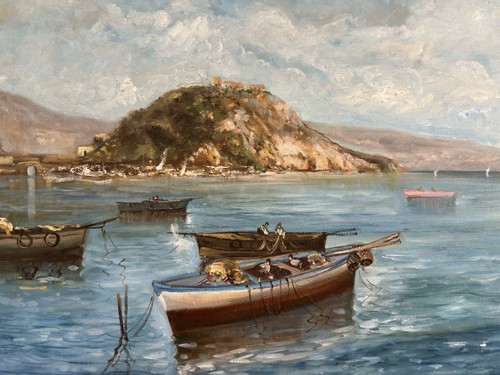 Huile sur toile signée - ,