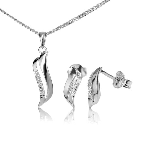 Set orecchini collana - , diamanti