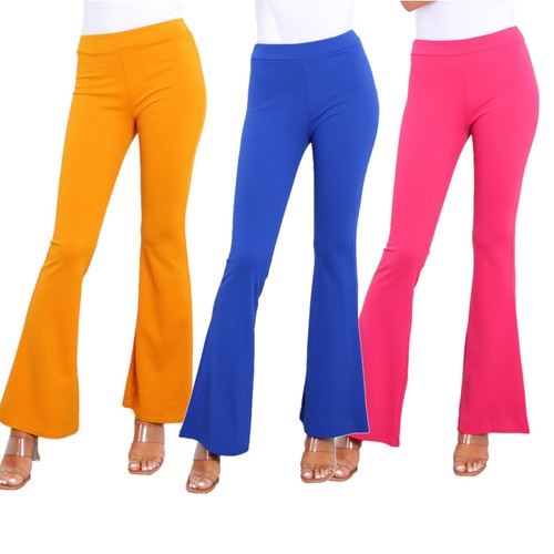 Pantaloni donna flare campana