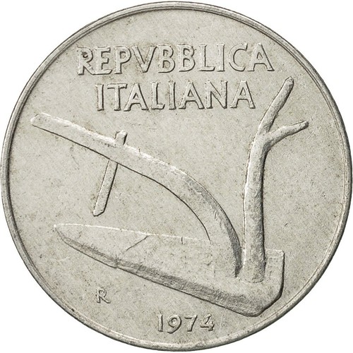 Lire 1974 delfino e - 10,