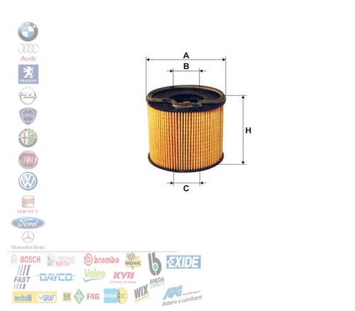 Filtro carburante citroen - filtro,